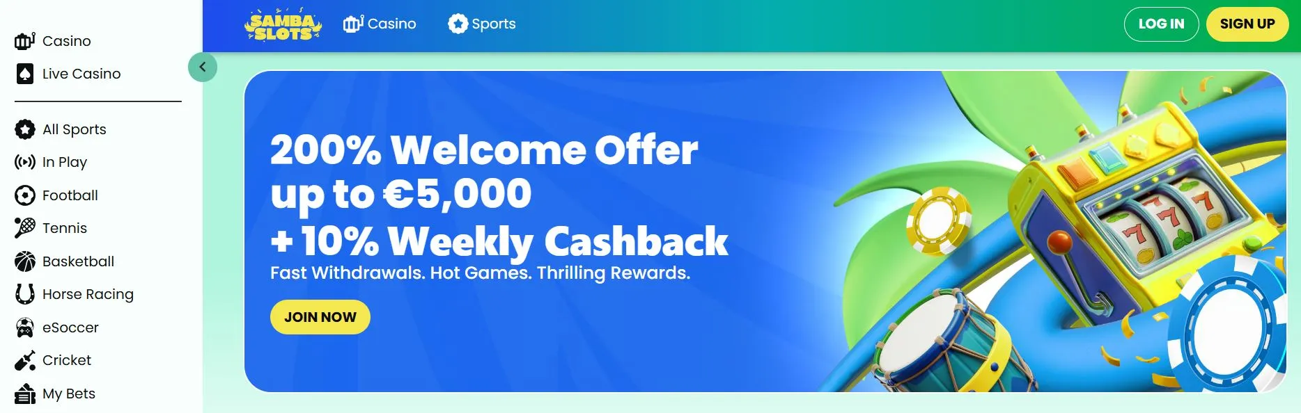 zahraniční-online-casino-Samba-Slots